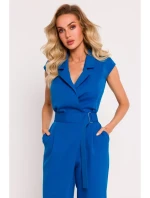 M780 Kombinéza s asymetrickým vzorom - modrá