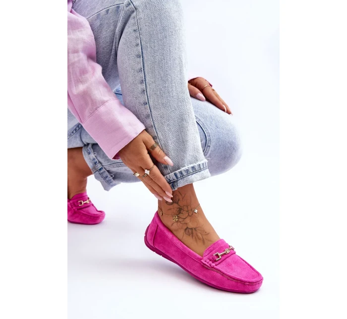 Dámske klasické semišové mokasíny ružové Corinell Dámske klasické semišové mokasíny ružové Corinell