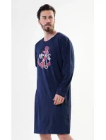 Pánská noční košile s dlouhým rukávem model 17843935 - Vienetta MAN Pánská noční košile s dlouhým rukávem model 17843935 - Vienetta MAN