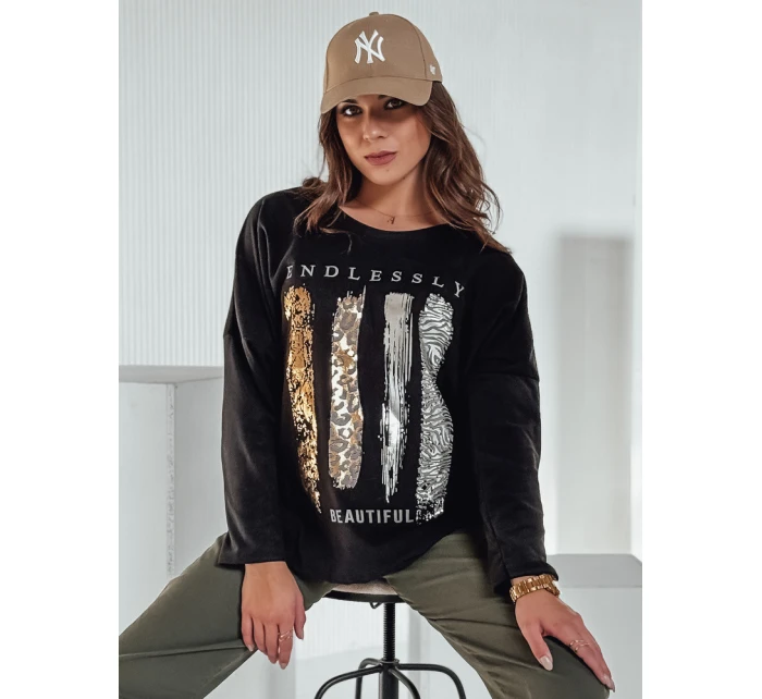 dámská halenka oversize černá Dstreet model 21982021 - FashionStreet