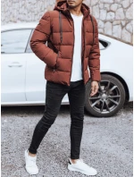 Pánská prošívaná zimní bunda s kapucí šedá Dstreet model 21991480 - FashionStreet