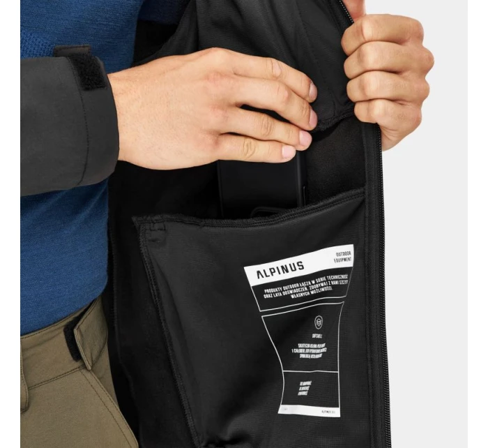 Alpinus Stenshuvud softshellová bunda čierna BR43371 pánske