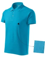 Bavlnená polokošeľa Malfini M MLI-21244 tyrkysová