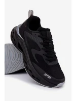 Buty Sportowe Męskie Na Platformie Big Star RR174022 Hi-Poly System Czarne