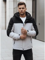 Pánska sivá zimná bunda s kapucňou FashionStreet TX4900 Pánska sivá zimná bunda s kapucňou FashionStreet TX4900