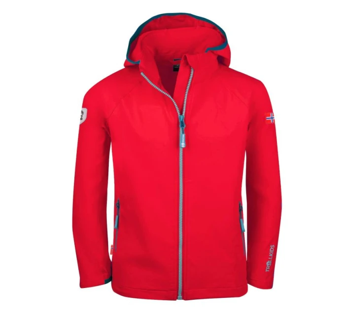 Detská bunda Trollkids Kvalvika červená (328-414)