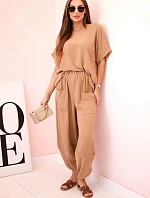 Súprava viskózová blúzka + ťavie nohavice