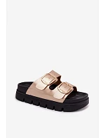 Dámské nazouváky s přezkami  Zlaté model 22123016 - Lee Cooper