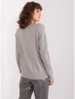 Sweter AT SW model 19040771 szary - FPrice Sweter AT SW model 19040771 szary - FPrice