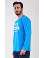 Pánske dlhé pyžamo Motocykel