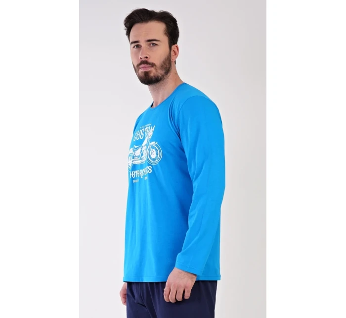 Pánske dlhé pyžamo Motocykel