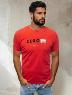 Pánské tričko s potiskem červené Dstreet model 21964124 - FashionStreet