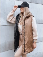 Dámská dlouhá prošívaná zimní vesta černá Dstreet model 21970825 - FashionStreet