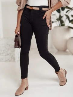 Dámske skinny džínsy SKINTRA black FashionStreet UY2218