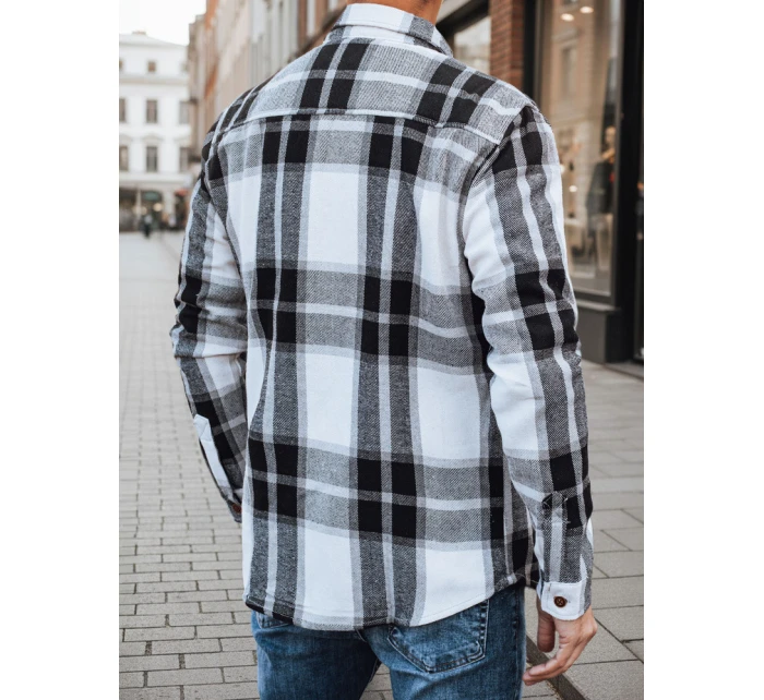 Pánská černobílá kostkovaná košile Dstreet model 21994085 - FashionStreet