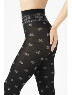 Dámske pančuchové nohavice Fiore G 6077 Snowflake 40 deň 2-4