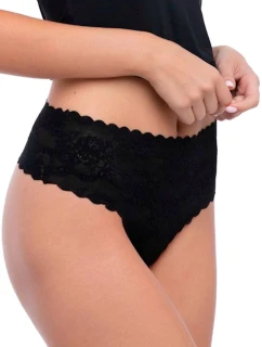 Dámske tangá Bellie black maxi - JULIMEX