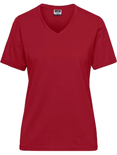 JN Dámské pracovní tričko z bio bavlny Solid 02. red model 22532088 - Daiber