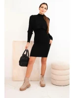 Dámska viskózna blúzka a šaty čierne