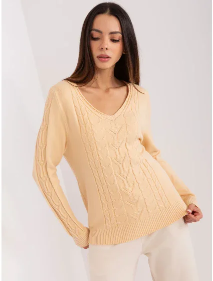 Sweter AT SW model 18909347 beżowy - FPrice