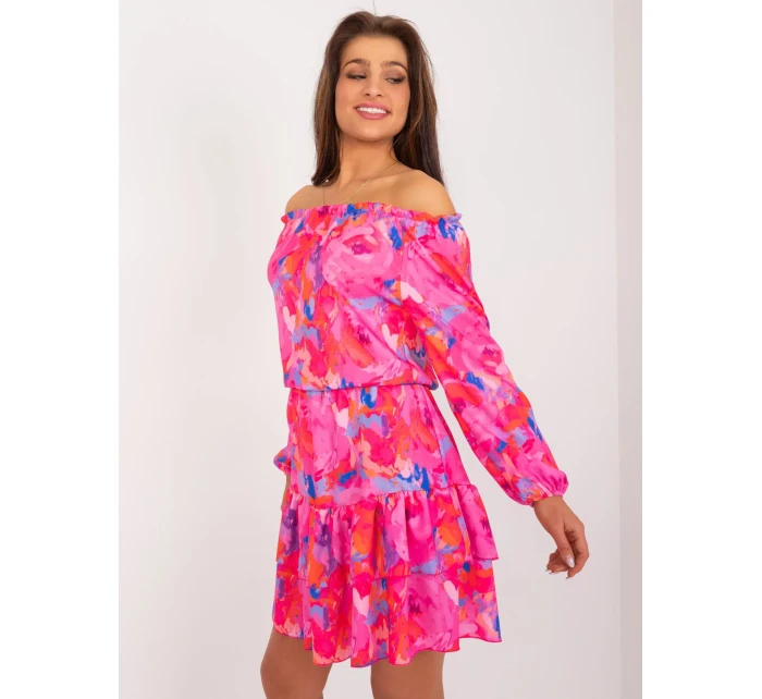 WN SK 8282 šaty.32 tmavoružová