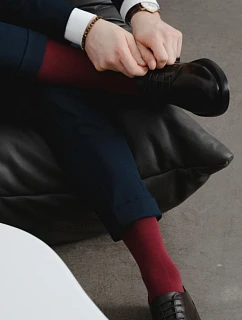 Bavlnené pánske podkolienky 027