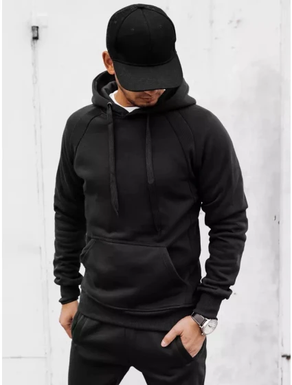 Pánská mikina s kapucí černá Dstreet model 21967552 - FashionStreet Pánská mikina s kapucí černá Dstreet model 21967552 - FashionStreet