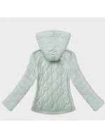 Dámska krátka prešívaná bunda v mätovej farbe J Style (16M9239-156) Dámska krátka prešívaná bunda v mätovej farbe J Style (16M9239-156)