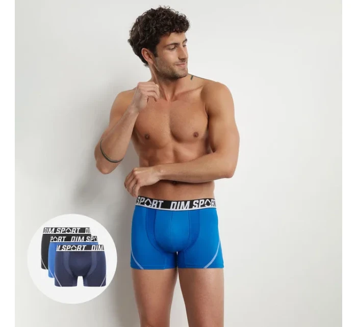 Pánske športové boxerky 3 ks DIM SPORT MICROFIBRE BOXER 3x - DIM SPORT - čierna Pánske športové boxerky 3 ks DIM SPORT MICROFIBRE BOXER 3x - DIM SPORT - čierna