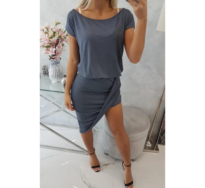 Asymetrické grafitové šaty Asymetrické grafitové šaty