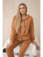 Bavlnená mikina s kapucňou + ťavie nohavice Bavlnená mikina s kapucňou + ťavie nohavice