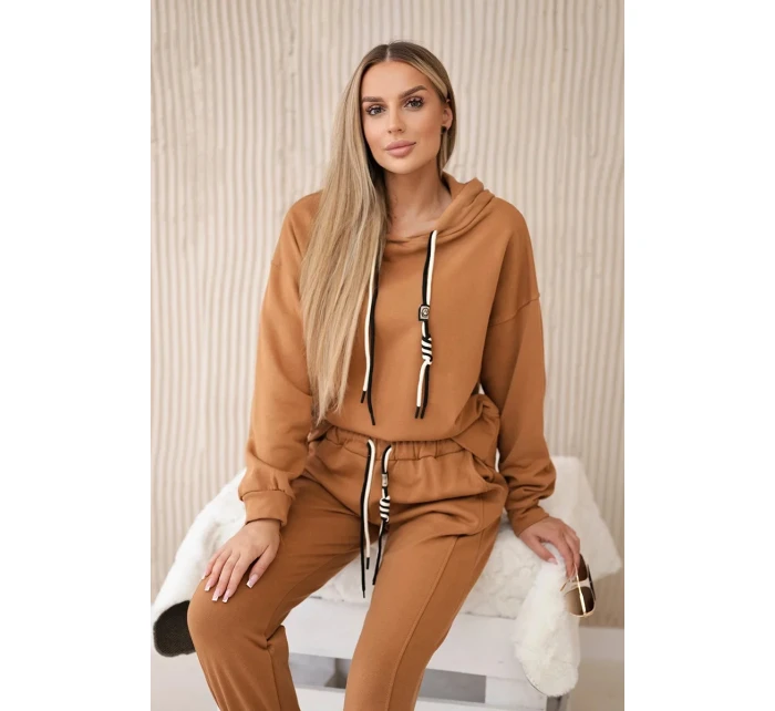 Bavlnená mikina s kapucňou + ťavie nohavice Bavlnená mikina s kapucňou + ťavie nohavice
