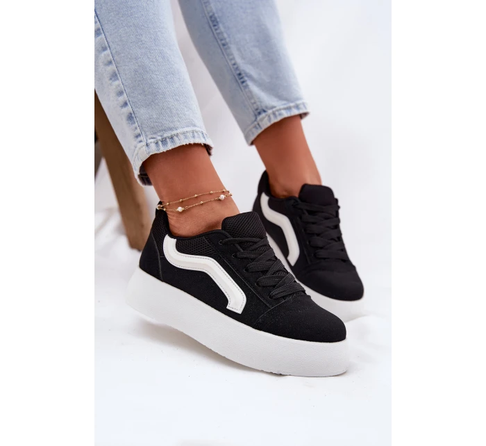 Dámské Tenisky Na Platformě Černé model 21694920 - Boto Dámské Tenisky Na Platformě Černé model 21694920 - Boto