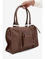 Velká taška z imitace kůže Taupe model 22220877 - Flora&Co Velká taška z imitace kůže Taupe model 22220877 - Flora&Co