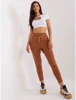 Spodnie dresowe EM DR HW 20 model 18761672 jasny brązowy - FPrice Spodnie dresowe EM DR HW 20 model 18761672 jasny brązowy - FPrice