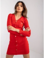 Šaty RV SK model 17035154 červená - FPrice Šaty RV SK model 17035154 červená - FPrice