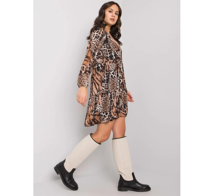 Šaty WN SK 2311 3.84 čierna a béžová