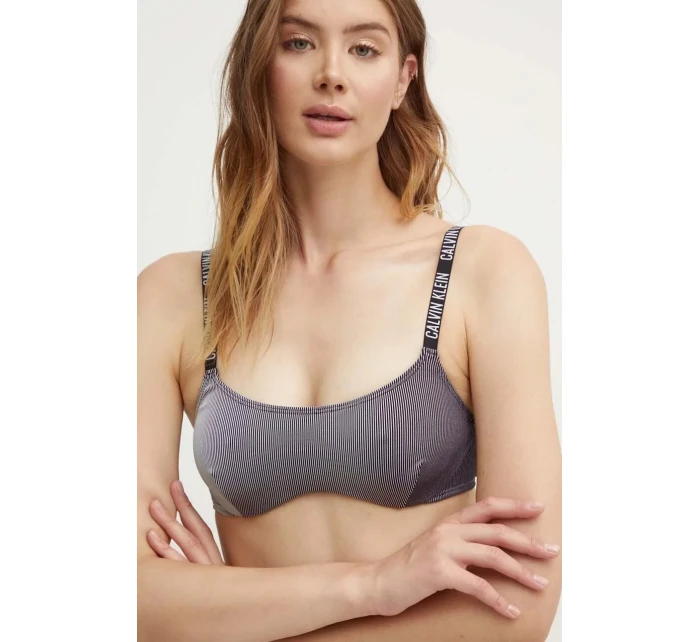 Dámská plavková podprsenka model 20182817 BEH černá - Calvin Klein Dámská plavková podprsenka model 20182817 BEH černá - Calvin Klein