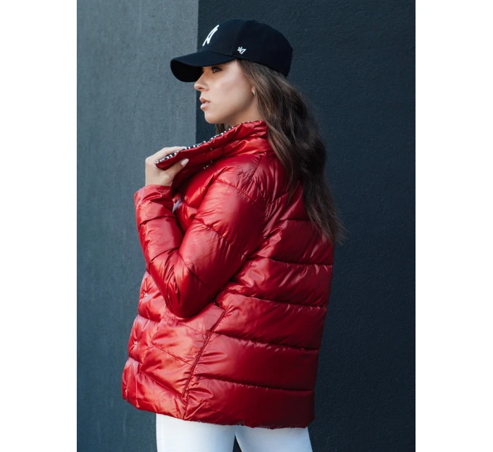 Dámska prešívaná prechodná bunda DELSY červená FashionStreet TY4417