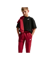 Dětské kalhoty Sportswear Club Fleece červené model 22311155 - NIKE Dětské kalhoty Sportswear Club Fleece červené model 22311155 - NIKE