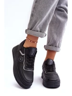 Damskie Buty Sportowe Sneakersy Big Star MM274232 Czarne Damskie Buty Sportowe Sneakersy Big Star MM274232 Czarne