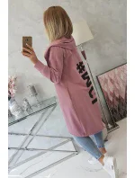 Tmavě růžová bunda s potiskem Tmavě růžová bunda s potiskem