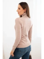 Dámský svetr z viskózy s rolákem a dlouhým rukávem fango