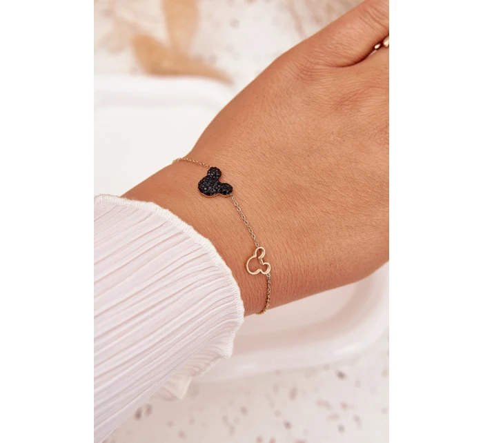 Náramek ze nerezové oceli model 21776871 Mickey Zlato - Boto Náramek ze nerezové oceli model 21776871 Mickey Zlato - Boto