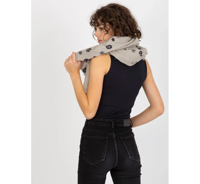 Šátek AT CH šedý model 17967009 - FPrice Šátek AT CH šedý model 17967009 - FPrice