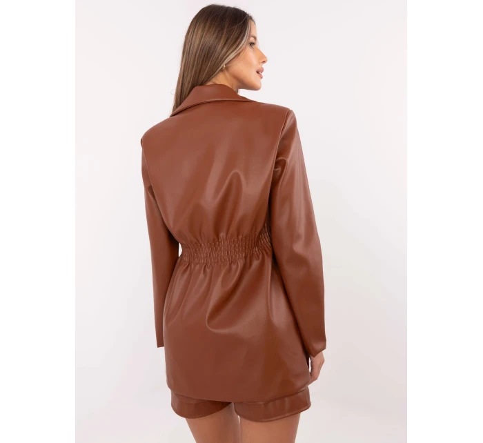 Marynarka DHJ MA model 20731314 brązowy - FPrice Marynarka DHJ MA model 20731314 brązowy - FPrice