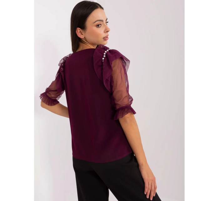 Blúzka LK BZ 506682.26P tmavo fialová