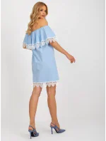 Sukienka LK SK model 18625266 jasny niebieski - FPrice Sukienka LK SK model 18625266 jasny niebieski - FPrice