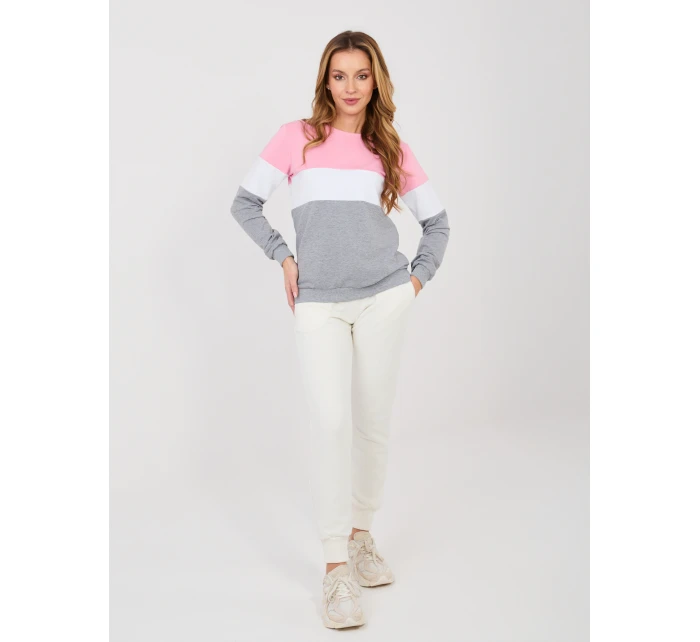 Mikina RV BL 5787.15X sivo-ružová