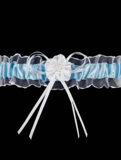 Podvazek model 21946780 modrá - Julimex